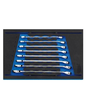 Draper Tools Combination Spanner Set in 1/4 Drawer EVA Insert Tray (8 Piece) DRA63522