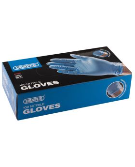 Draper Tools Medium Nitrile Gloves (Box of 100) DRA63759