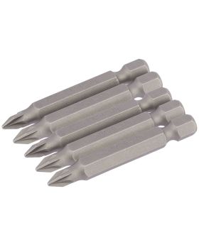 Draper Tools No.1 1/4 Hex. PZ Type Insert Bit 50mm Long x 5 DRA64281