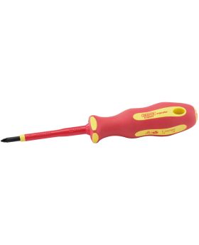 Draper Tools Ergo Plus&#174; VDE No.1 x 80mm PZ Slot Screwdriver DRA64477