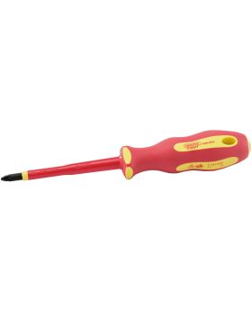 Draper Tools Ergo Plus&#174; VDE No.2 x 100mm PZ Slot Screwdriver DRA64484