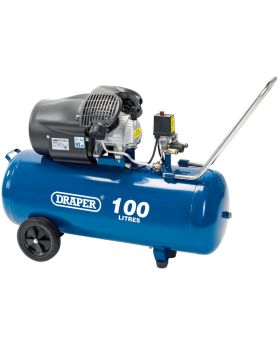 Draper Tools 100L V-Twin Air Compressor (2.2kW) DRA65396