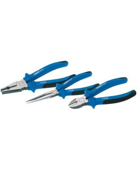 Draper Tools Heavy Duty Soft Grip Pliers Set (3 Piece) DRA69289