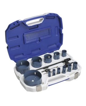 Bordo 7010-S3 PLUMBERS PIPE H/DUTY CORDLESS , DRILL HOLE SAW SET-16PCE