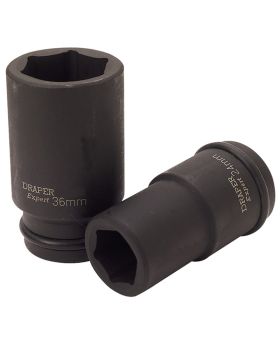 Draper Tools Expert 24mm 3/4 Square Drive Hi-Torq&#174; 6 Point Deep Impact Socket DRA71883