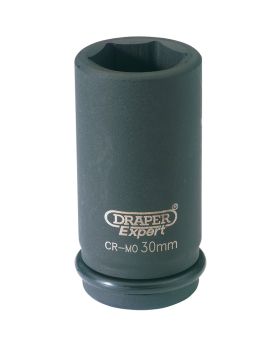 Draper Tools Expert 30mm 3/4 Square Drive Hi-Torq&#174; 6 Point Deep Impact Socket DRA71916