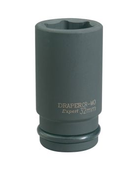 Draper Tools Expert 32mm 3/4 Square Drive Hi-Torq&#174; 6 Point Deep Impact Socket DRA71924