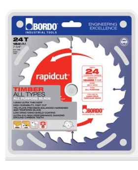 Bordo 7452-184S1 - Rapidcut Framing Saw 184mm 7-1/4" 2 Pack 16/24T