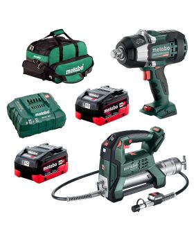  Metabo SSW 18 LTX 18V 5.5Ah Li-ion Cordless Brushless 3/4" High Torque Impact Wrench Combo Kit