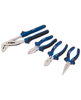 Draper Tools Soft Grip Pliers Set (4 piece) DRA81147