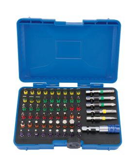 Draper Tools Coloured Screwdriver Bit Set (60 piece) DRA82405