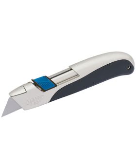 Draper Tools Soft Grip Trimming Knife with Safe Blade Retractor Feature DRA82833