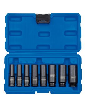 Draper Tools 3/8 Sq. Dr. Metric Deep Impact Socket Set (8 Piece) DRA83090