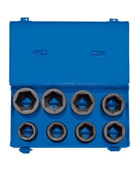 Draper Tools 3/4 Sq. Dr. Metric Impact Socket Set in Metal Case (8 Piece) DRA83272