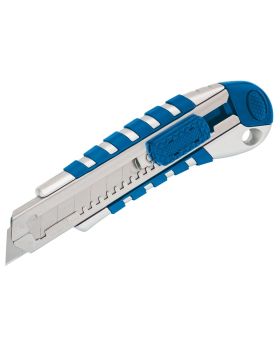 Draper Tools Expert 18mm Soft Grip Retractable Knife with Seven Segment Blade DRA83436