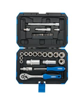 Draper Tools 3/8 Sq. Dr. Metric Socket Set (34 piece) DRA89558