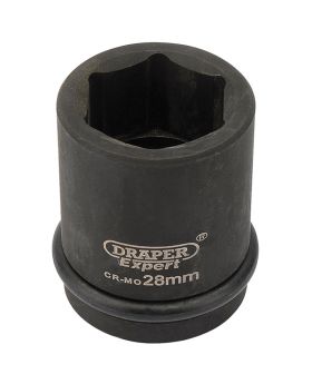 Draper Tools Expert 28mm 3/4 Square Drive Hi-Torq&#174; 6 Point Impact Socket DRA93241