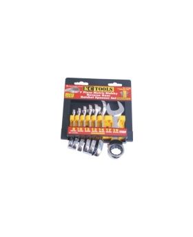 KC Tools KCA13760  7PC STUBBY REVERSE GEAR RATCHET SPANNER SET