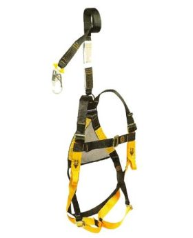 BEAVER Roofers Full Body Safety Roofing Harness & 2m Absorbing Lanyard Kit BHO1151