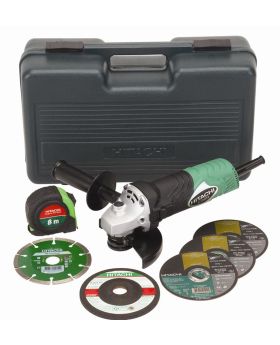 Hitachi G12SR3-BP 115mm 4 1/2" Angle Grinder Bonus Pack