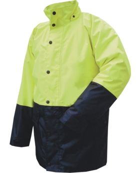 PRIME MOVER Wet Weather Jacket-Yellow/Navy-hv206 9693