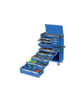 KINCROME Blue 594 Piece 17 Drawer Metric & Imperial  Contour Tool Kit k1505