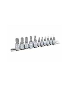 Kincrome Hex Socket Set Imperial - 11 Piece On Clip Rail K5024