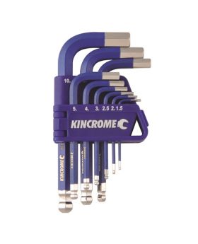 KINCROME Hex Key & Wrench Set Metric Short Series-9 Piece k5143