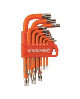 KINCROME Hex Key & Wrench Set T/PROOF TORX Short Series 9 Piece k5145