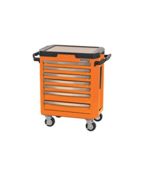 Kincrome K7747O Contour Series 7Drawer Roller Tool Trolley Cabinet-Flame Orange