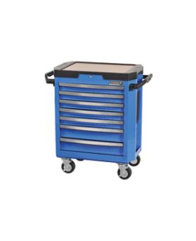 Kincrome K7747 Contour Series 7Drawer Roller Tool Trolley Cabinet-Electric Blue