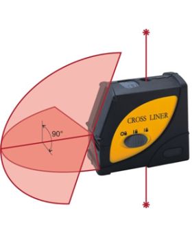 MCE Cross Liner with plumb 2 beam Laser Level LAS603H