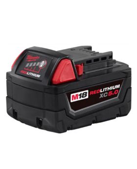 Milwaukee M18B5 18V 5.0Ah Li-Ion RED LITHIUM Battery