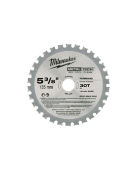 Milwaukee 48404070 135mm (5-3/8") 30-Teeth Ferrous Metal Saw Blade for HD18MS