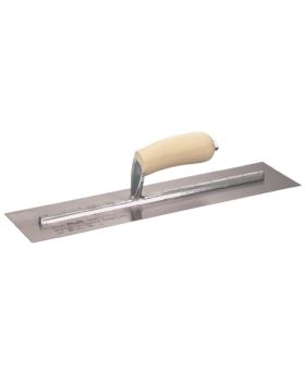 Marshall Town mxs73h 4 X 4 1/2 Finishing Trowel w/ Curved Wood Handle