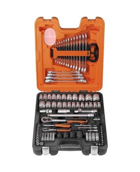 Bahco S87+7 1/4" & 1/2" Combination Socket & Spanner Set Tool Kit-94pce