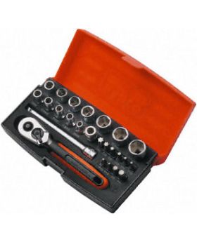 Bahco SBSL25 25pce Socket Set-1/4" Drive