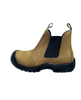 IMPACTA Industrial Pull On Safety Boots-Tan ST3022TAN