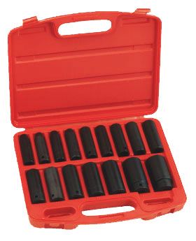 Genius TD416M 1/2" Drive Deep Impact Socket Set-16pce