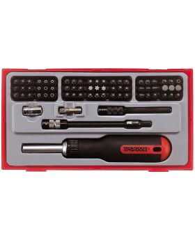 Teng Tools TTMD74 74 PCE 1/4" Ratcheting Bits Driver Set