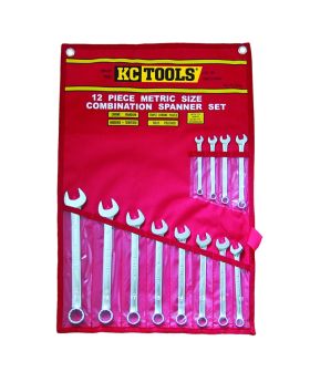 KC Tools A13336 12PC COMBINATION SPANNER SET