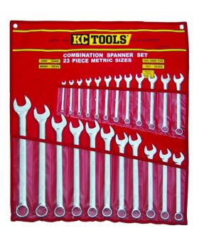 KC Tools A13344 23 PIECE METRIC COMBINATION SPANNER SET