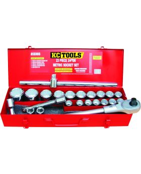 KC Tools A13365 23 PIECE 3/4" DRIVE METRIC SOCKET SET