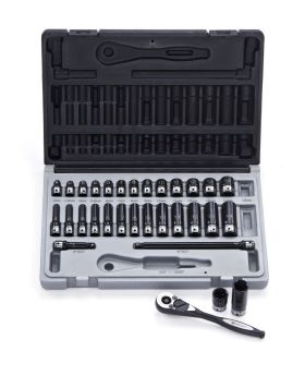 ACTION Dual Impact/Standard Socket Set-1/4" Drive 31pce 10043102