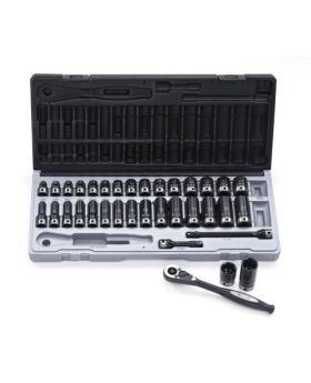 ACTION Dual 6Point Impact/Standard Socket Set-3/8" Drive 35pce 10143501