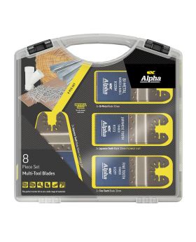 ALPHA 8pc Multi-Tool Blade Set-Fits Makita,Milwaukee,Ryobi,Bosch,Metabo, Dewalt-H8PRO