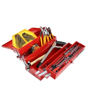 KC TOOLS 115 Piece Tool Kit in Cantilever Box ATK115