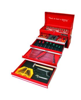 KC Tools ATK218BB 218 Piece Tool Kit in 6 Drawer Tool Box with HDFI Trays