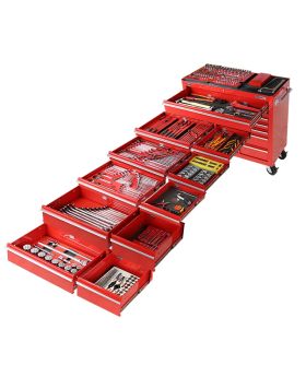 KC Tools ATK523RBB 523 Piece Tool Kit in Widebody Roller Cabinet with HDFI Trays