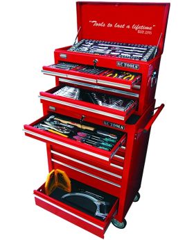 KC Tools ATK900 220 Piece Tool Kit in Combination Roller Cabinet and Chest